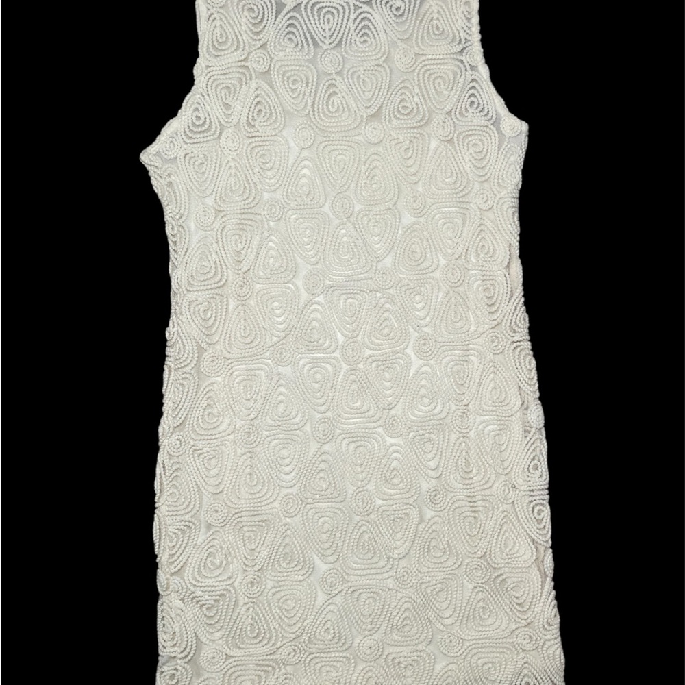 Cream Sleeveless Dress